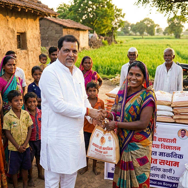 Mahendra Dalvi serving the community